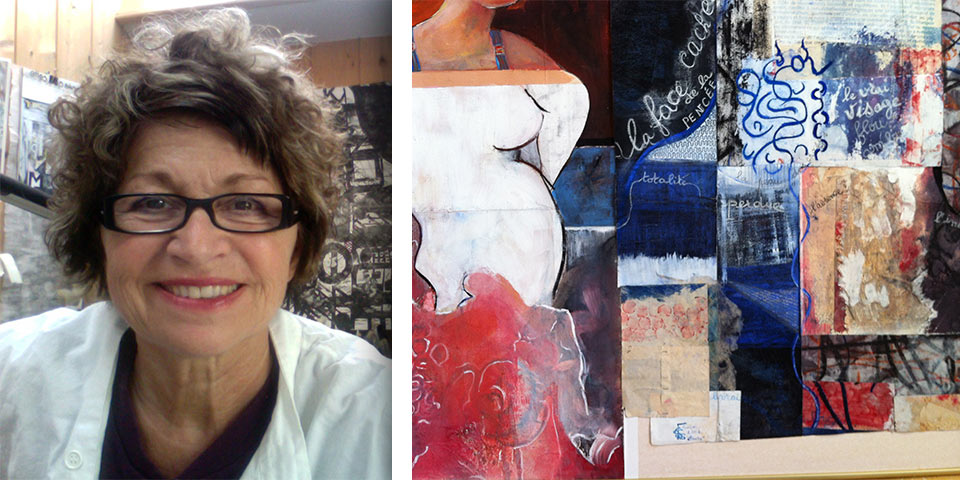 Suzanne Goyat et une peinture